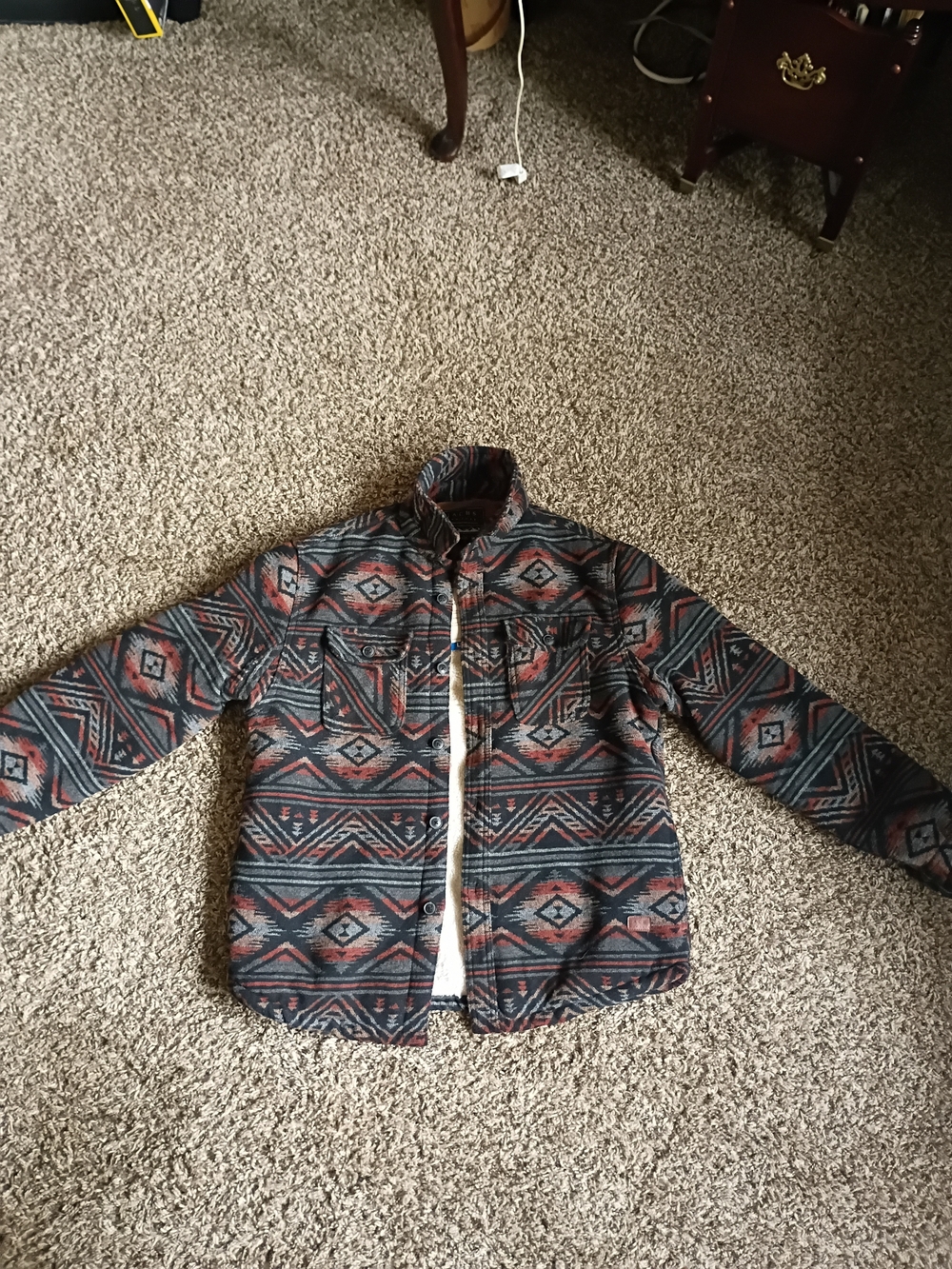 Aztec Pattern, Wool Blend Jacket